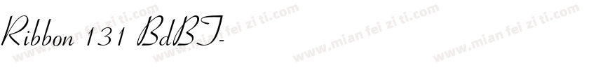 Ribbon 131 BdBT字体转换